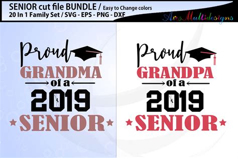 Download Free Proud seniors svg cut file bundle / Proud mom of a 2019 Senior svg Cameo